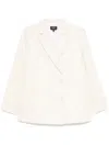 Apc Lucy Double-breasted Cotton Suit Jacket In Beige