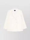 Apc Lucy Double-breasted Cotton Suit Jacket In White