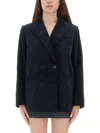 A.p.c. Blue Cotton Jackets In Blue