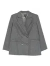 Apc Lucy Jacket With Flap Pockets And Notched Lapels In Gray