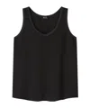 Apc A.p.c. Lucy Sleeveless Top In Black