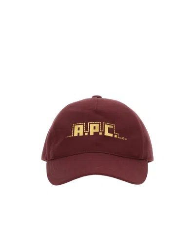 A.p.c. Lunar New Year Charlie Logo Cap In Red