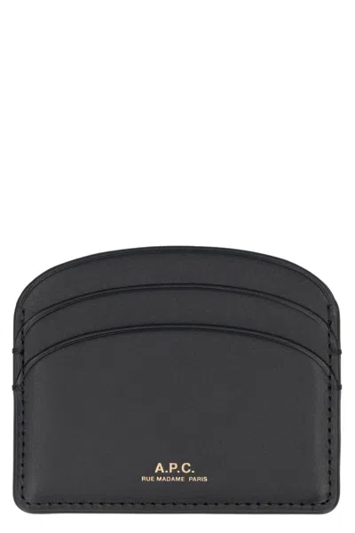 APC A.P.C. LUNE LEATHER CARD HOLDER
