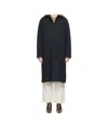 Apc Navy Mac Eduoard Trench Coat In Navy Blue