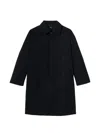 A.p.c. Mac Single-breasted Coat In Black