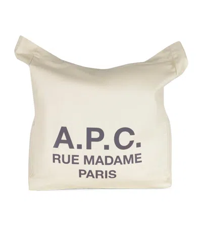 A.p.c. Madame 2.0 Logo Tote Bag In Neutral