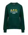 Apc A.p.c. Sweatshirt With Logo In Green