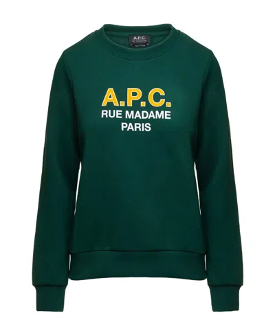 APC A.P.C. LOGO PRINTED CREWNECK SWEATER