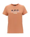 Apc Madame Logo-print Cotton T-shirt In Pink
