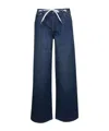 Apc Blue Wide Leg Jeans In Blue