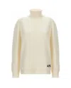 Apc Logo-detail Turtleneck Sweater In Neutral