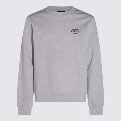 APC A.P.C. LIGHT GREY COTTON SWEATSHIRT