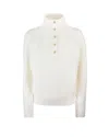 Apc Thea Cable-knit Button Sweater