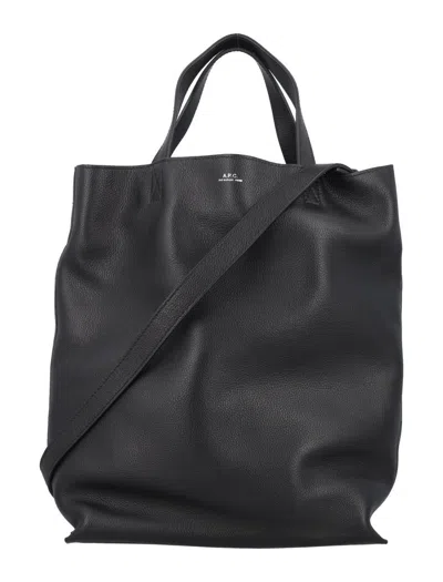 Apc A.p.c. Maiko Medium Shopper Tote Bag In Black