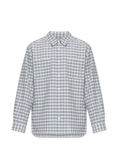 A.p.c. Malcom Check-pattern Shirt In Blue