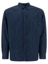 Apc A.p.c. Malo Logo Shirt In Blue