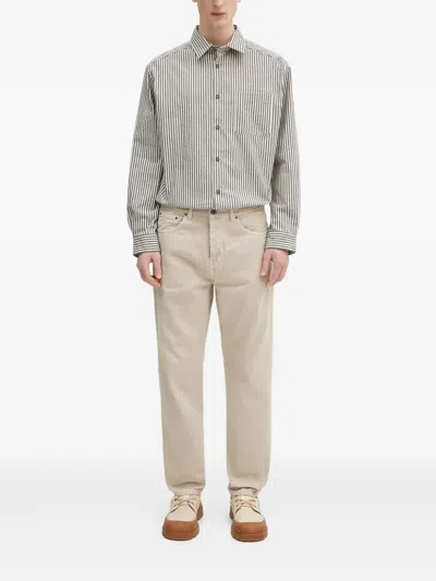 Apc Malo Striped Long-sleeve Shirt In Multi