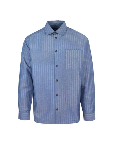 Apc A.p.c. Malo Striped Shirt In Multi
