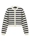 Apc Embroidered Wool Manon Cardigan In Black