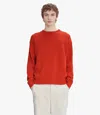 Apc Orange Marcel Sweater In Vermilion Red