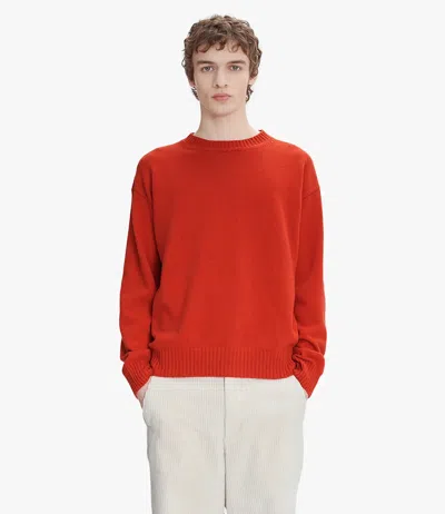APC MARCEL SWEATER XL VERMILION RED