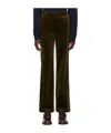 Apc Khaki Margaret Trousers In Black