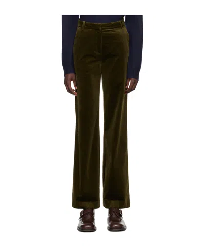 Apc Khaki Margaret Trousers In Jaa Kaki