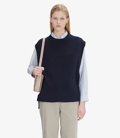 Apc Margot Sweater L Dark Navy Blue