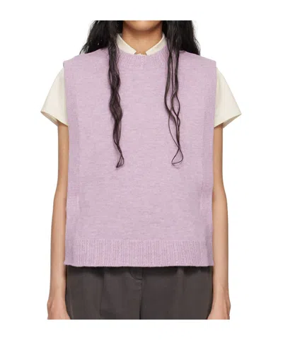 Apc Margot Vest Sweater In Pink
