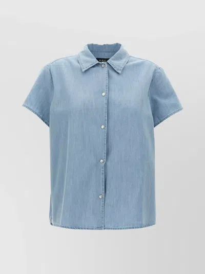 APC MARINA COLLARED NECK SHORT SLEEVE SHIRT