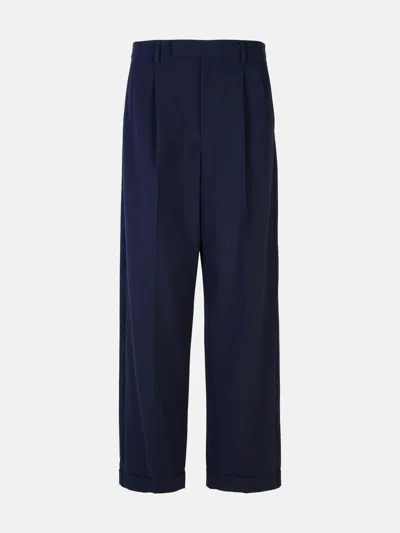 Apc 'marissa' Navy Viscose Blend Trousers