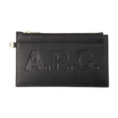 Apc A.p.c. Market Clutche In Black