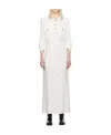 Apc Marla Crinkled Maxi Shirt Dress In White