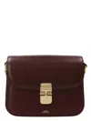 Apc Maroon Grace Small Crossbody Bag