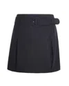 Apc Gonna In Lana Marron Fonce Chine In Black