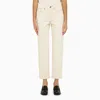 Apc High Rise Wide-leg Jeans In Beige