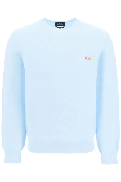 APC MARTIN PULLOVER WITH LOGO EMBROIDERY DETAIL