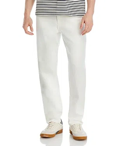 Apc Martin Straight Fit Jeans In Blank Canvas In White