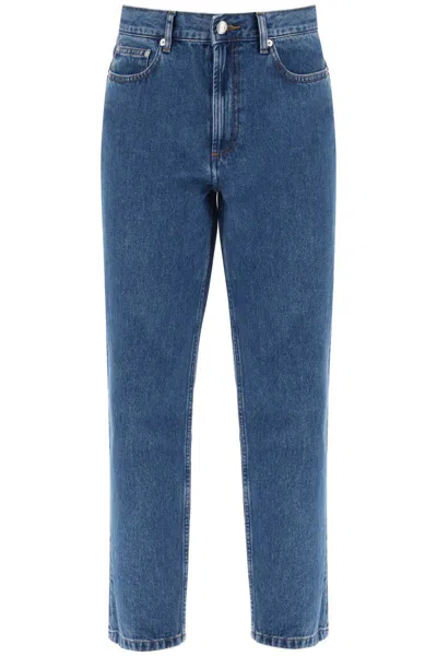 Apc Martin Straight Jeans In Blu