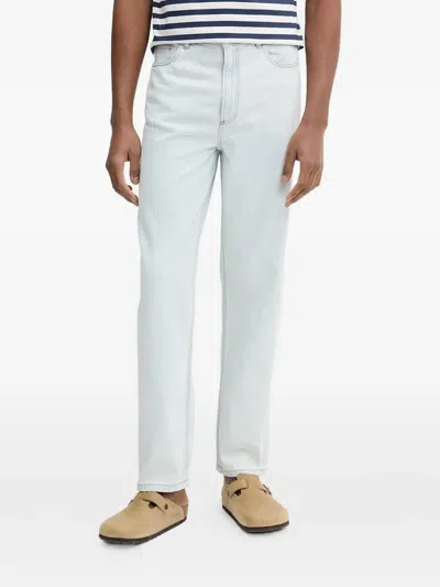 Apc Martin Straight Jeans In Blue