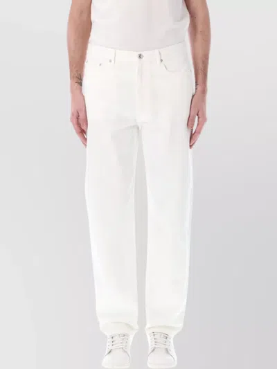 Apc Martin High-rise Straight-leg Jeans In White
