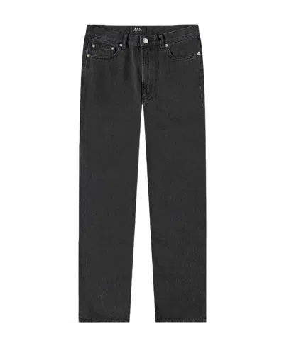 Apc Martin Straight-leg Jeans In Black