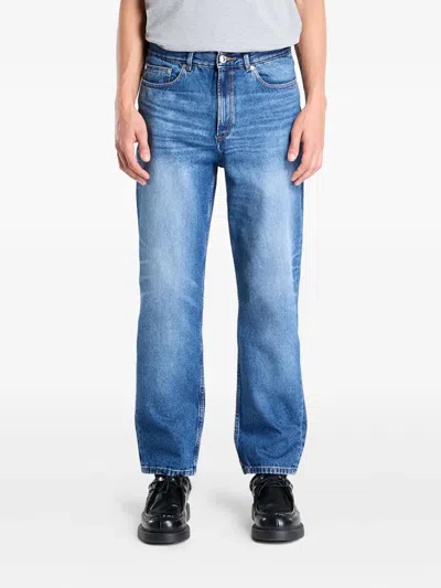 Apc Martin Straight-leg Jeans In Blue
