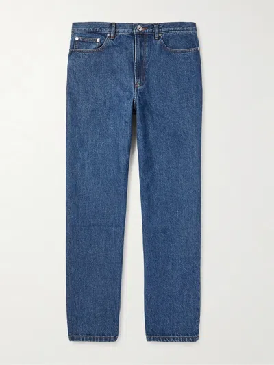 A.p.c. Classic Straight-leg Jeans In Rich Blue Hue