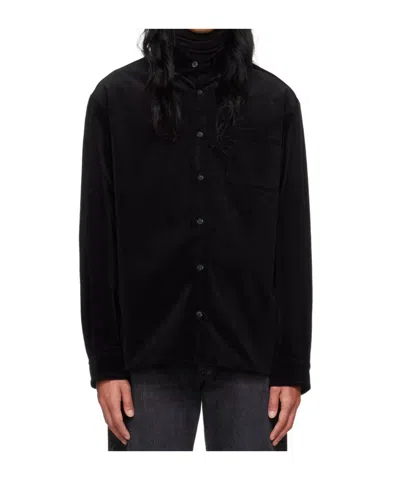 Apc Black Mateo Logo Shirt In Lzz Black
