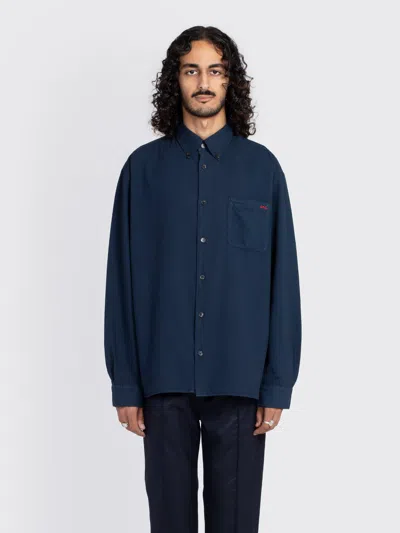 Apc Mateo Logo Shirt In Blue