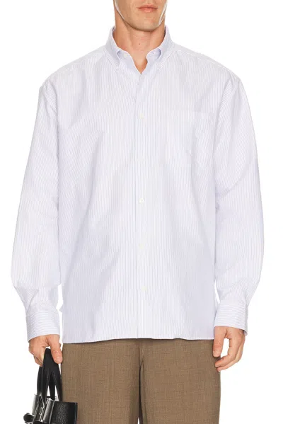 A.p.c. Mateo Logo Shirt In Blue