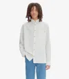 Apc A.p.c. Classic Button-down Shirt With Subtle Logo Detail In Off-white