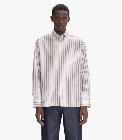 Apc Mateo Logo Shirt Xl Bai In Bai - Vanilla