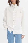 Apc A.p.c. Classic Button-down Shirt With Subtle Logo Detail In Off White